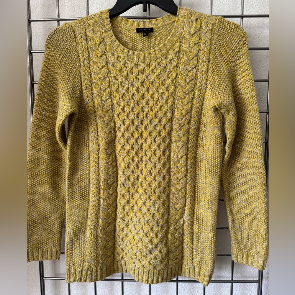 ❤️TALBOTS Cabled Knit Sweater Top Size XS  3 For $15